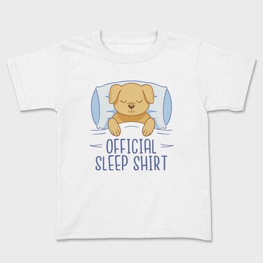 Dog Official Sleep Shirt, Tricou Copii