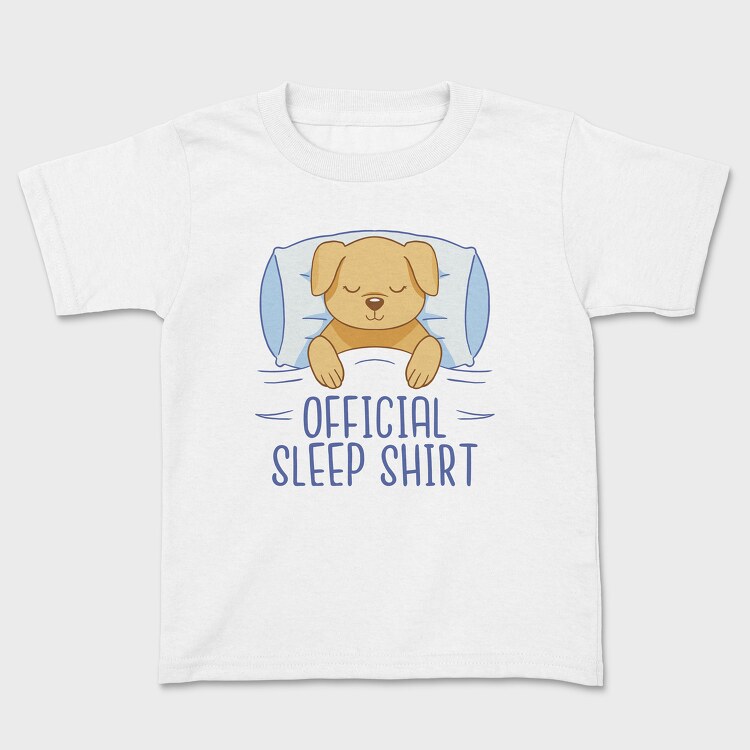 Dog Official Sleep Shirt, Tricou Copii