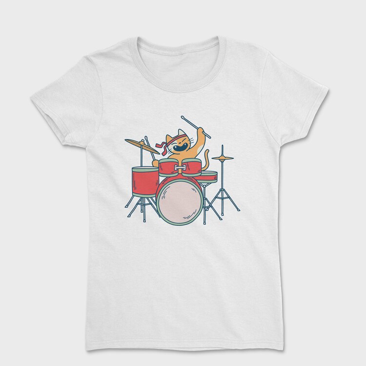 Cat Drummer, Tricou Femei