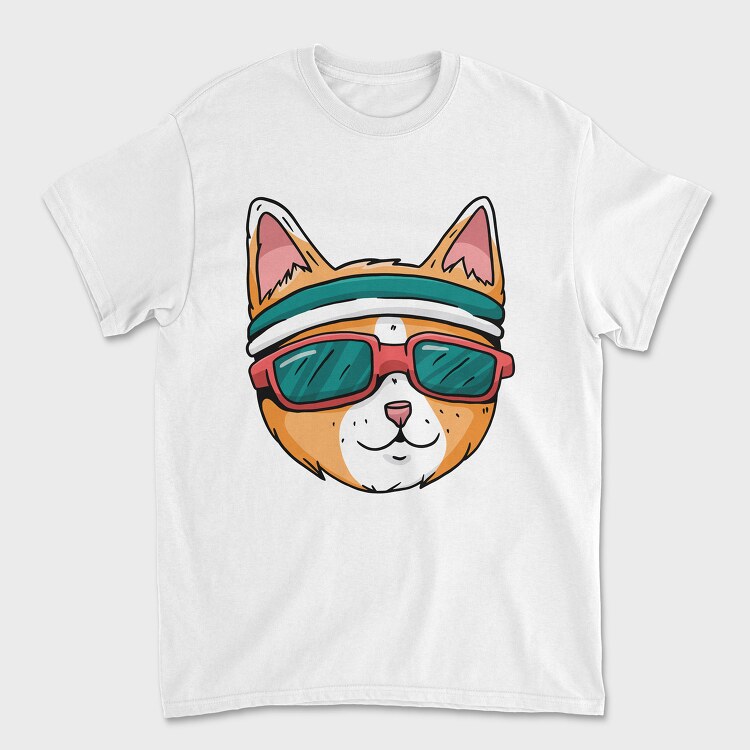 Cat Glasses 2, Tricou Barbati (Unisex)