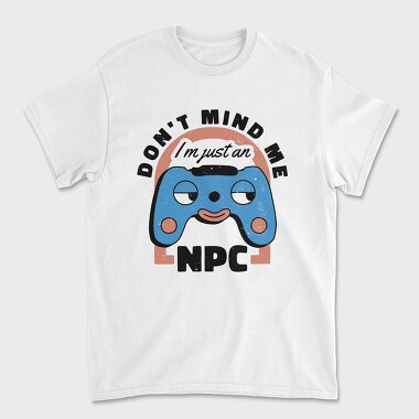 Gamer Retro Cartoon Npc, Tricou Barbati (Unisex)