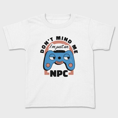 Gamer Retro Cartoon Npc, Tricou Copii