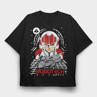 Robotech 1, Tricou Oversize Barbati (Unisex)