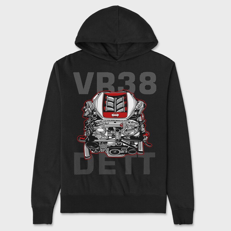 VR38 DETT, Hanorac Oversize Barbati (Unisex)