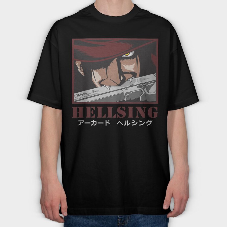 Hellsing 1, Tricou Oversize Barbati (Unisex)