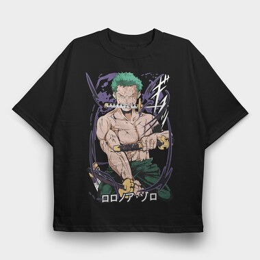 Roronoa Zoro, Tricou Oversize Barbati (Unisex)
