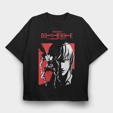 Death Note Kira, Tricou Oversize Barbati (Unisex)