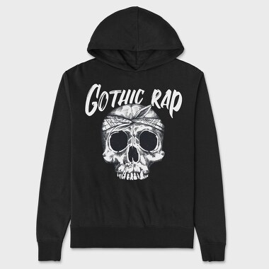 Gothic Rap Skull, Hanorac Oversize Barbati (Unisex)