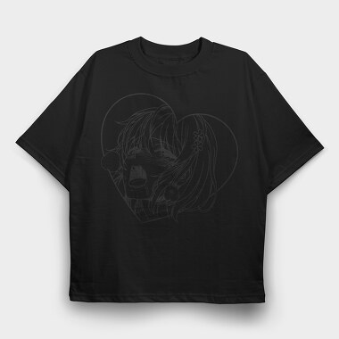 Hentai 18, Tricou Oversize Barbati (Unisex)