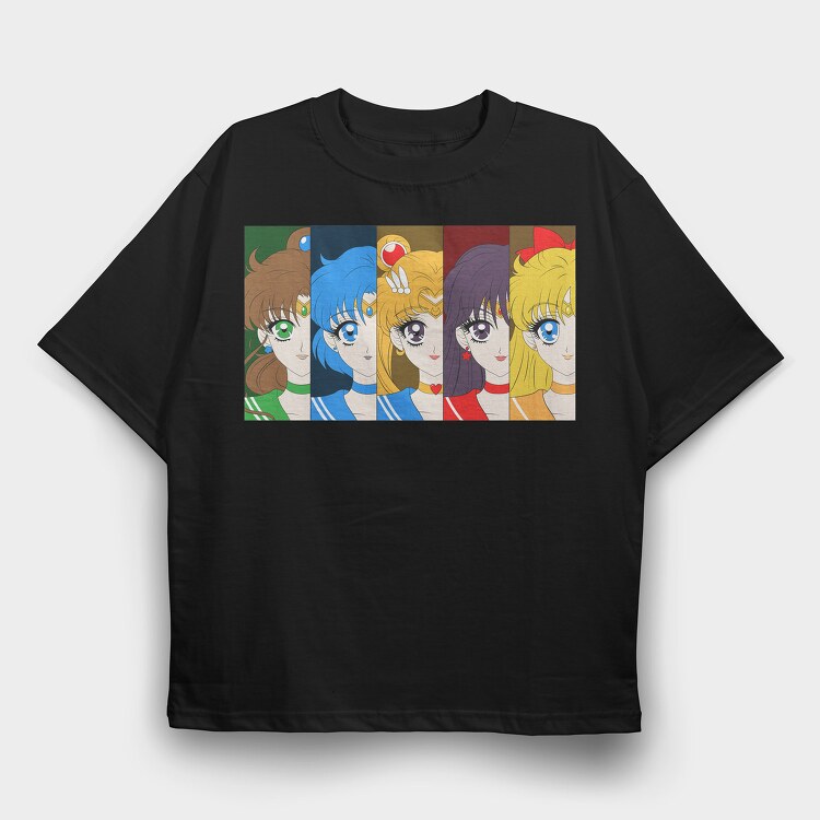 Sailor Moon 17, Tricou Oversize Barbati (Unisex)