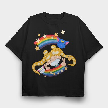 Sailor Moon 18, Tricou Oversize Barbati (Unisex)