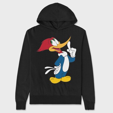 Cartoon Retro Woody Woodpecker 2, Hanorac Oversize Barbati (Unisex)