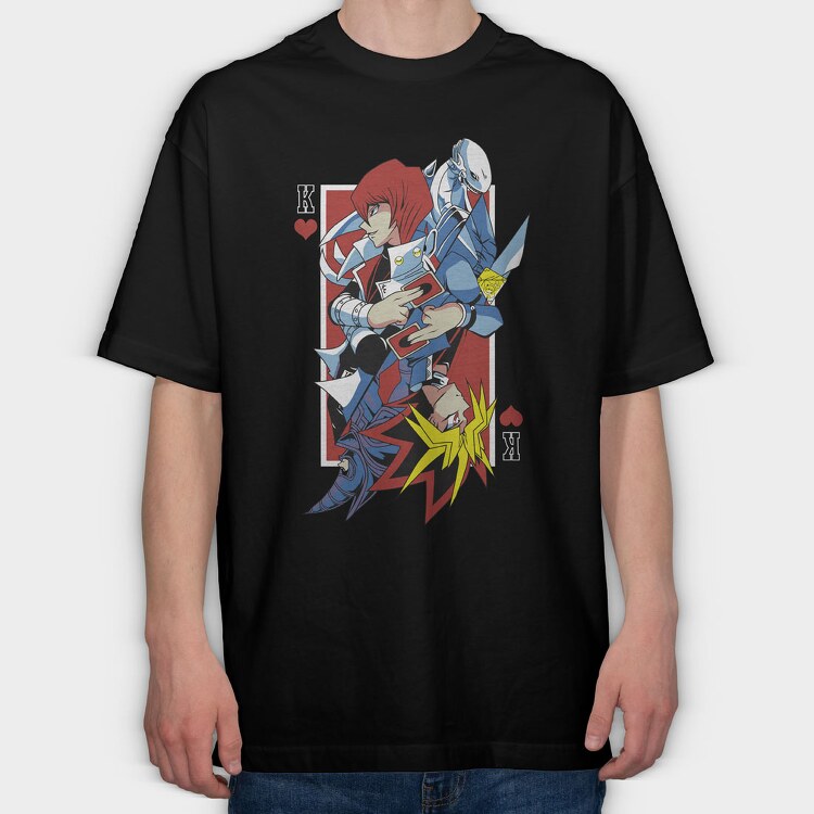 Yu Gi Oh 5, Tricou Oversize Barbati (Unisex)