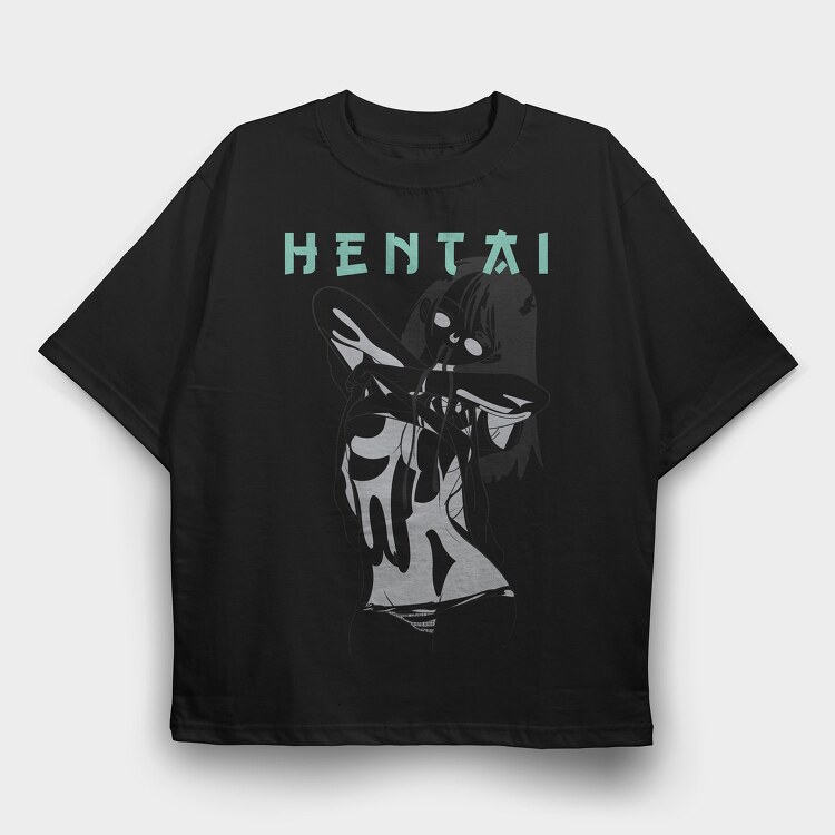 Hentai 6, Tricou Oversize Barbati (Unisex)