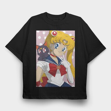 Sailor Moon 9, Tricou Oversize Barbati (Unisex)