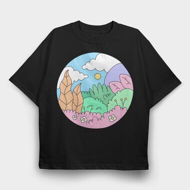 Garden, Tricou Oversize Barbati (Unisex)