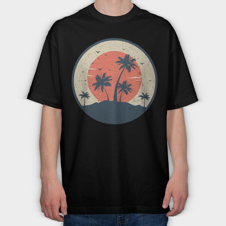 Retro Nature Outdoor 2, Tricou Oversize Barbati (Unisex)