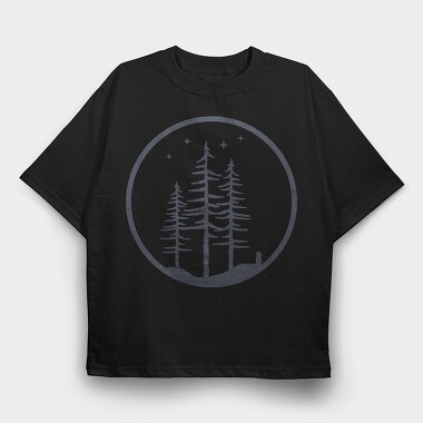 Trees, Tricou Oversize Barbati (Unisex)