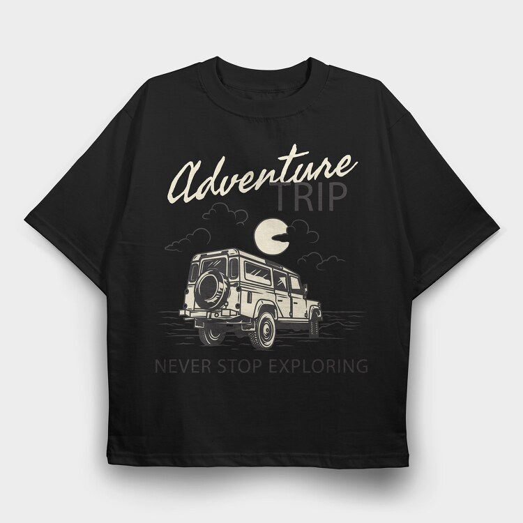 Adventure Trip, Tricou Oversize Barbati (Unisex)