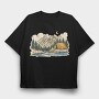 Night Camp 2, Tricou Oversize Barbati (Unisex)