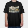 Night Camp 2, Tricou Oversize Barbati (Unisex)