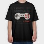 Retro Gamepad Lvl 30 Complete, Tricou Oversize Barbati (Unisex)