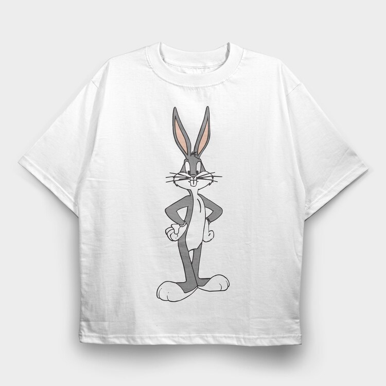 Cartoon Retro Bugs Bunny 5, Tricou Oversize Barbati (Unisex)