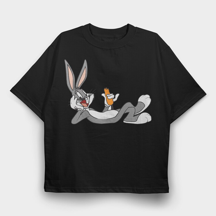 Cartoon Retro Bugs Bunny 6, Tricou Oversize Barbati (Unisex)