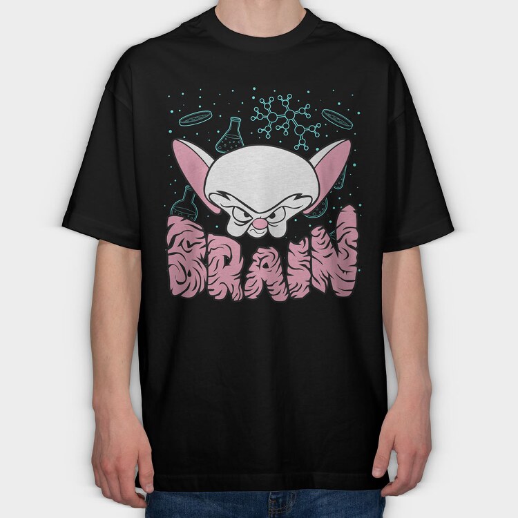 Pinky & the Brain 2, Tricou Oversize Barbati (Unisex)