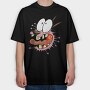 Cartoon Retro Courage the Cowardly Dog 2, Tricou Oversize Barbati (Unisex)