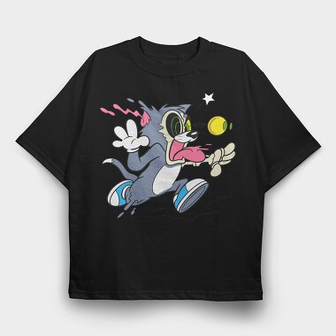 Crazy Tom, Tricou Oversize Barbati (Unisex)