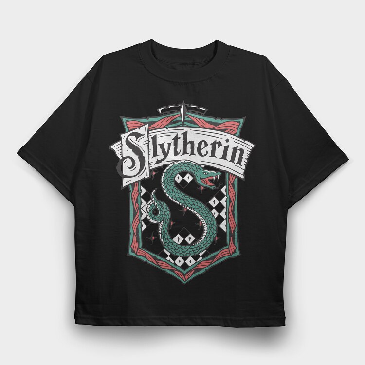 Slytherin Harry Potter, Tricou Oversize Barbati (Unisex)