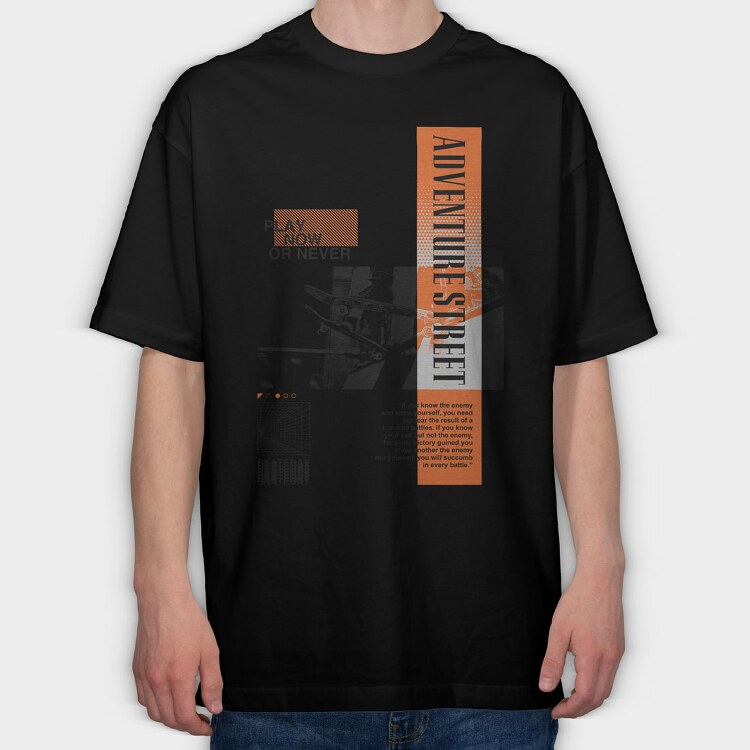 Adventure Street 1, Tricou Oversize Barbati (Unisex)