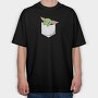 Pocket Baby Yoda 23, Tricou Oversize Barbati (Unisex)