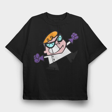 Cartoon Retro Dexter Laboratory 1, Tricou Oversize Barbati (Unisex)