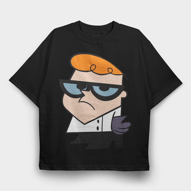 Cartoon Retro Dexter Laboratory 2, Tricou Oversize Barbati (Unisex)