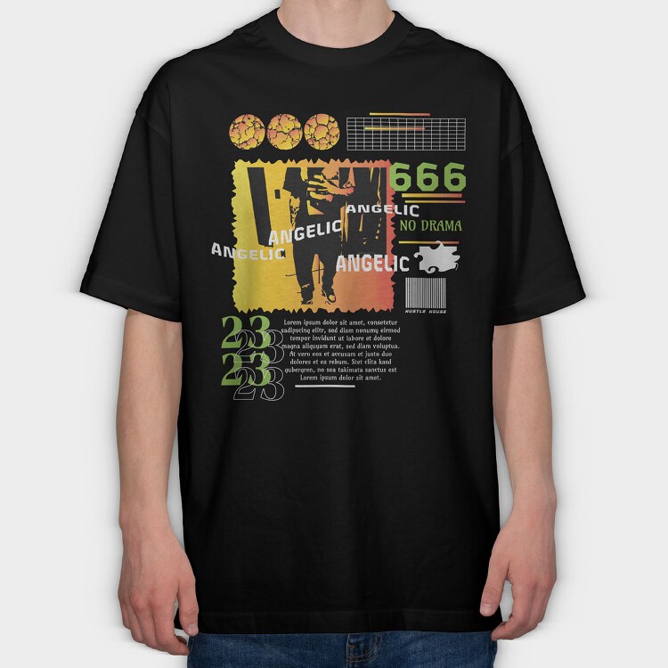 Angelic 2, Tricou Oversize Barbati (Unisex)