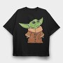 Baby Yoda 1, Tricou Oversize Barbati (Unisex)