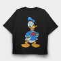 Cartoon Retro Donald Duck 5, Tricou Oversize Barbati (Unisex)