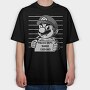 Police Dept Mario Bros, Tricou Oversize Barbati (Unisex)