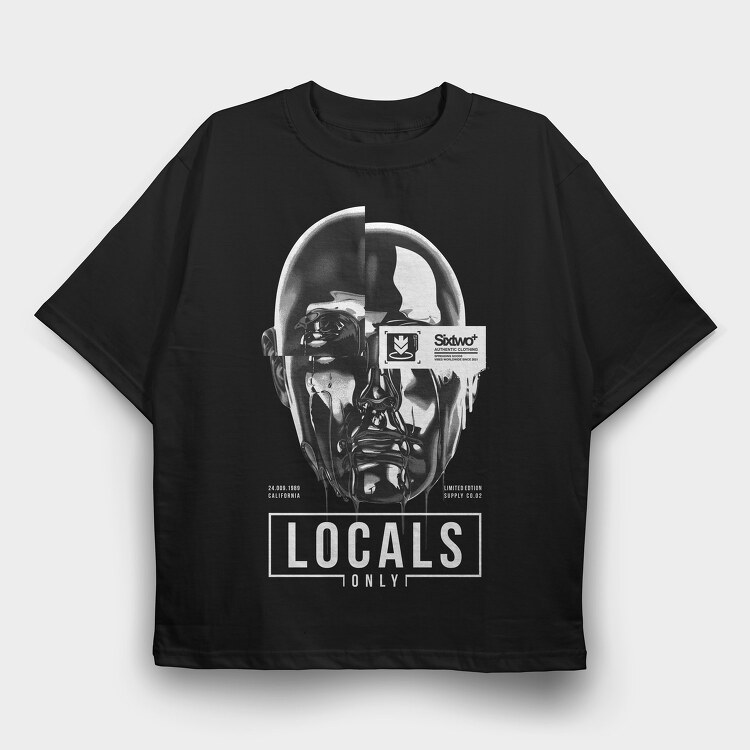 Locals Only 2, Tricou Oversize Barbati (Unisex)