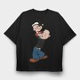 Popeye 11, Tricou Oversize Barbati (Unisex)