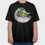 Baby Yoda 2, Tricou Oversize Barbati (Unisex)