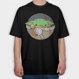 Baby Yoda 21, Tricou Oversize Barbati (Unisex)