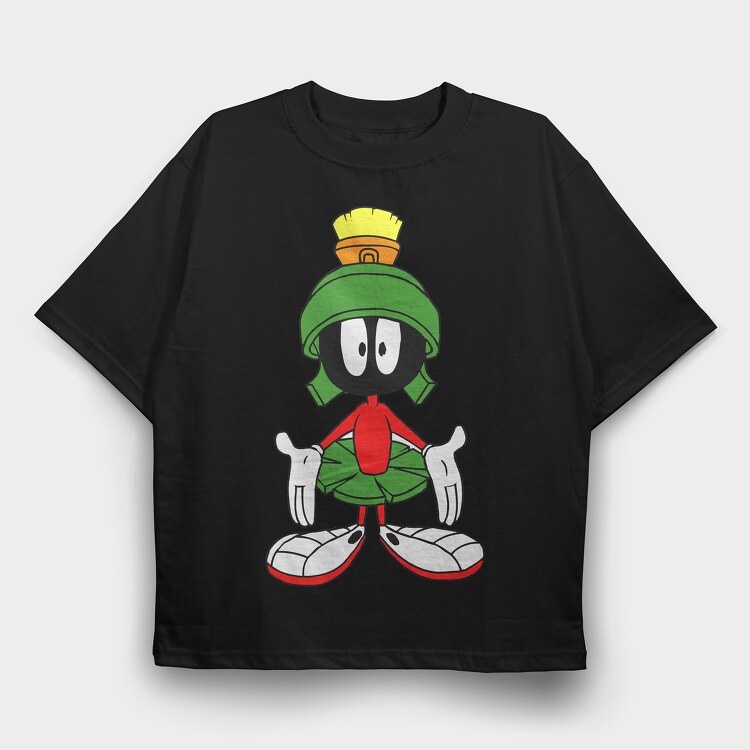 Cartoon Retro Duck Dodgers 3, Tricou Oversize Barbati (Unisex)