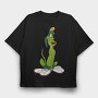 Cartoon Retro Duck Dodgers 4, Tricou Oversize Barbati (Unisex)