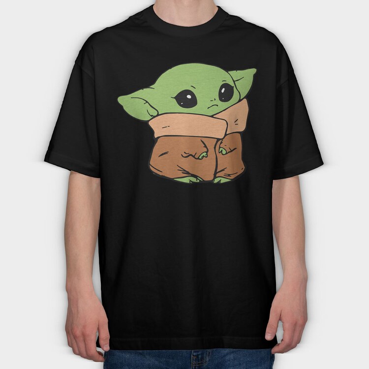 Baby Yoda 6, Tricou Oversize Barbati (Unisex)