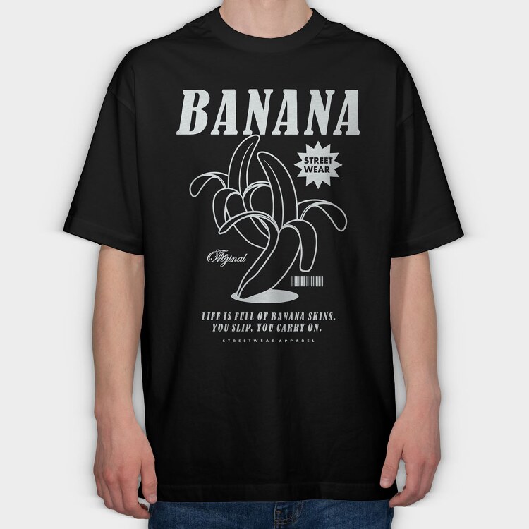 Banana 2, Tricou Oversize Barbati (Unisex)