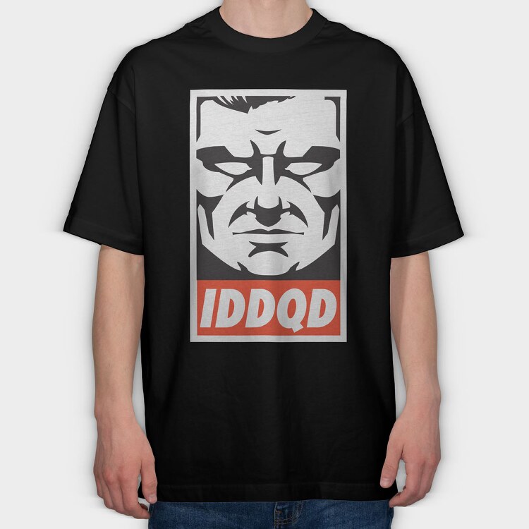 Doom 5, Tricou Oversize Barbati (Unisex)