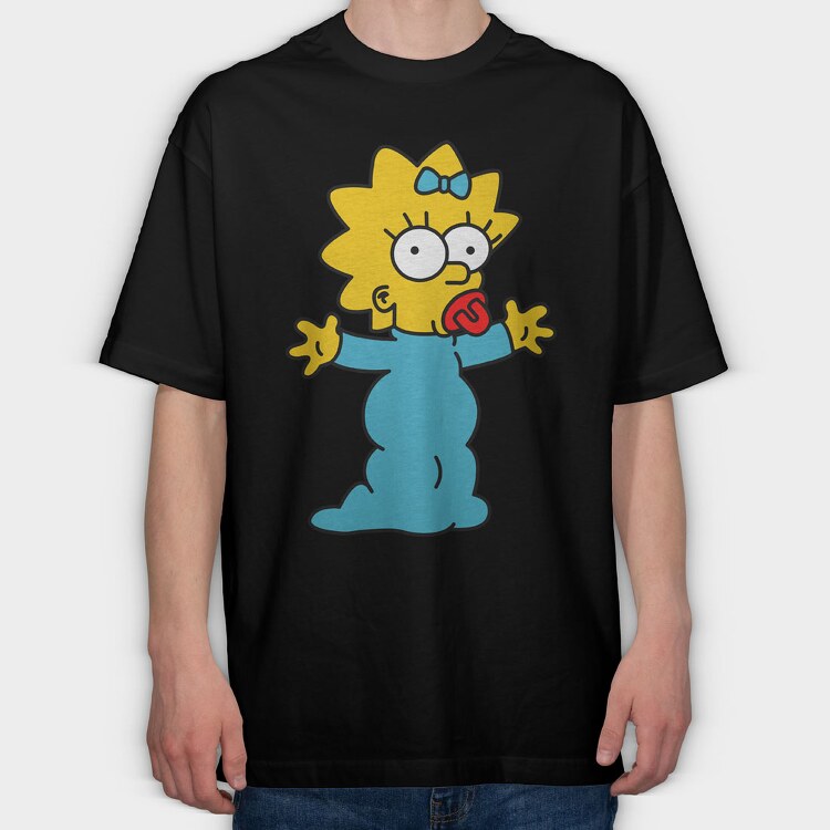 Maggie Simpson 1, Tricou Oversize Barbati (Unisex)